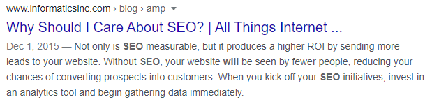 meta description in seo optimization