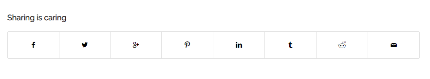 share buttons for blog optimization