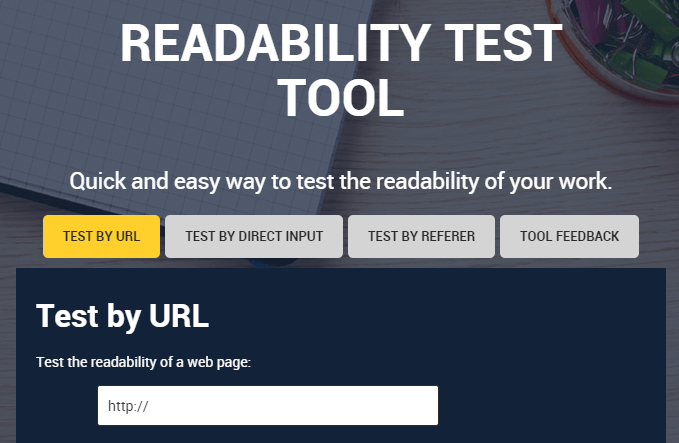 readability test tool