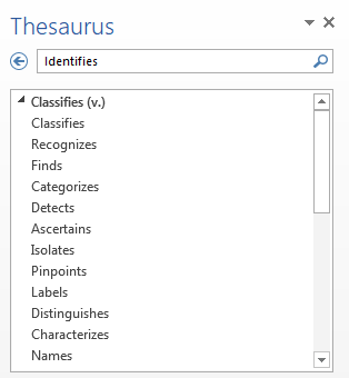 thesaurus writing tool