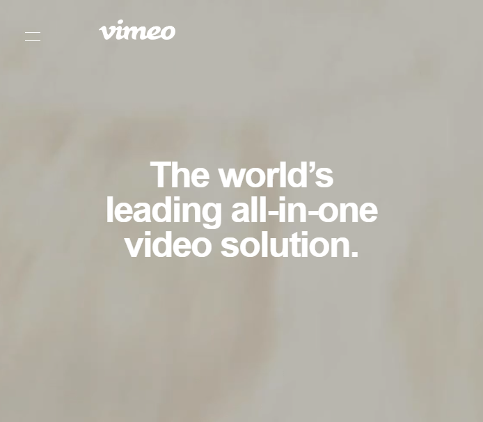 vimeo uvp on about page