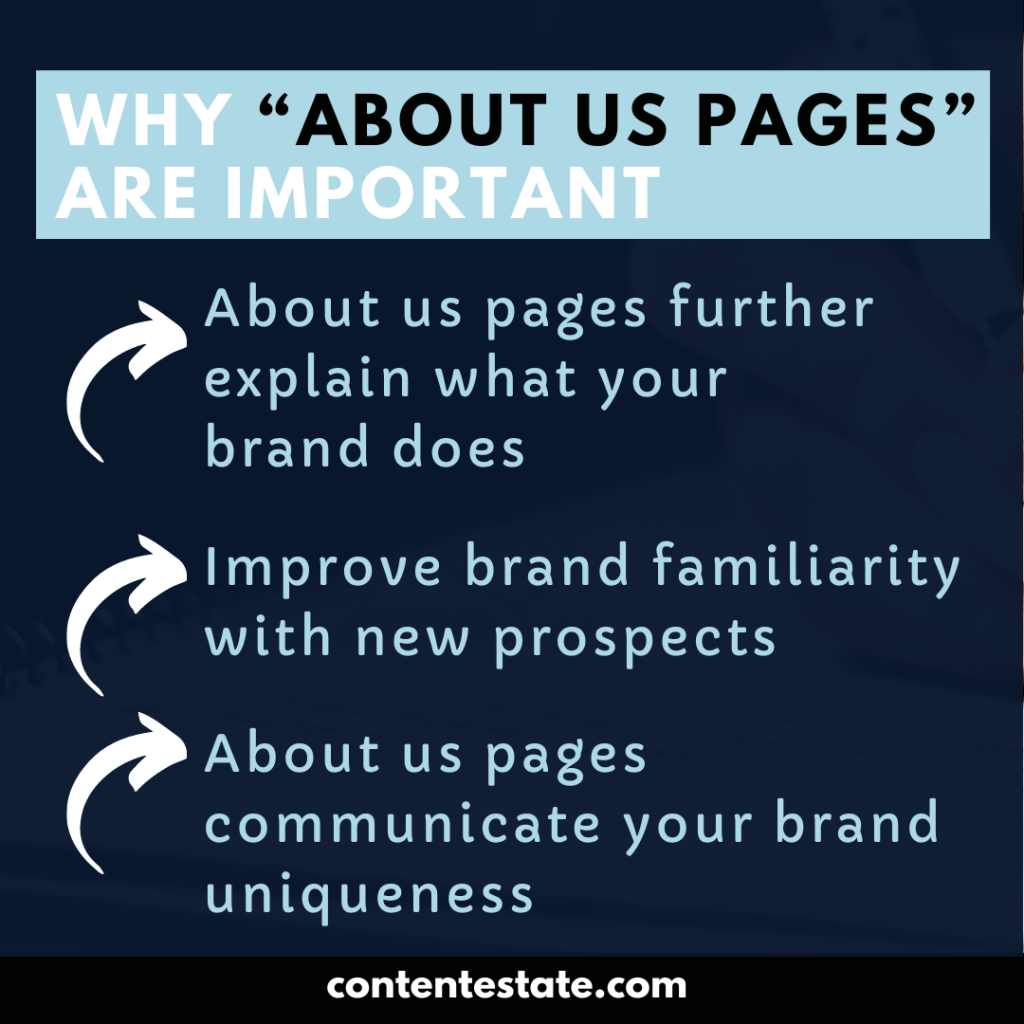 why about us pages are important